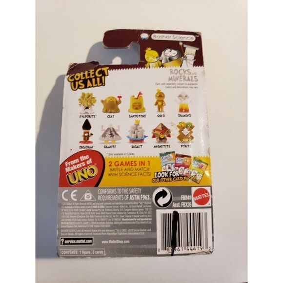 ♥ 4/$25 Sale Basher Science Rocks And Minerals Figures and Cards Series 1 NWT - Picture 5 of 7